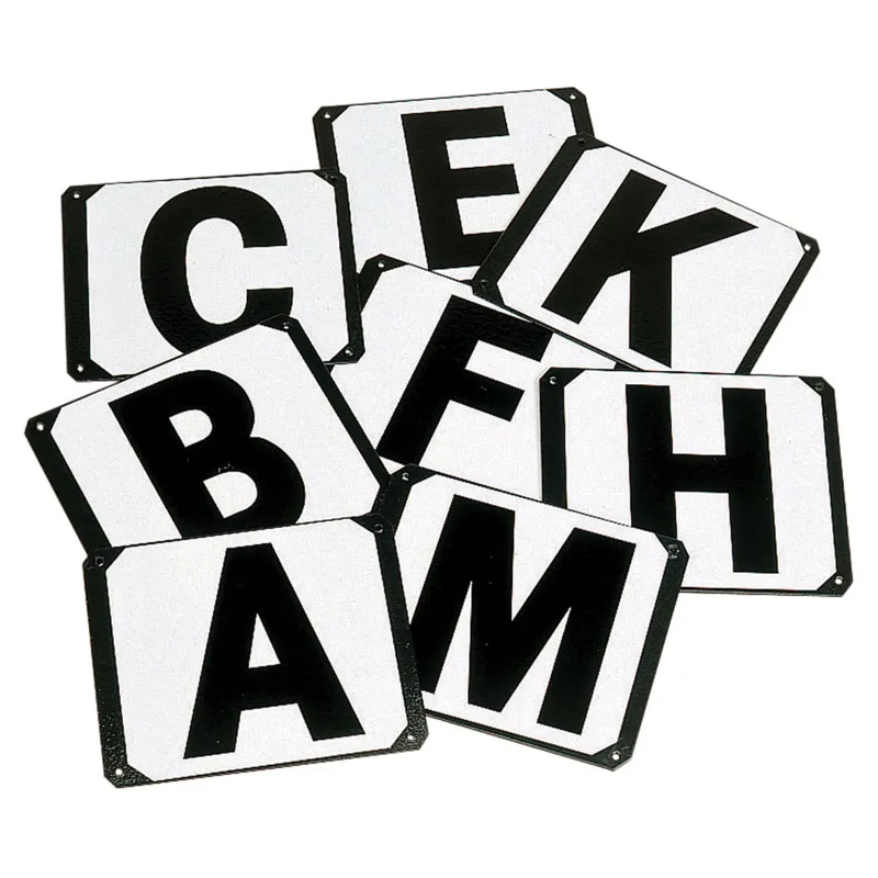 Stubbs Screw-On Dressage Letters - 8 Pack/ABCEFHKM