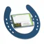 Stubbs Horseshoe Nameplate - Blue