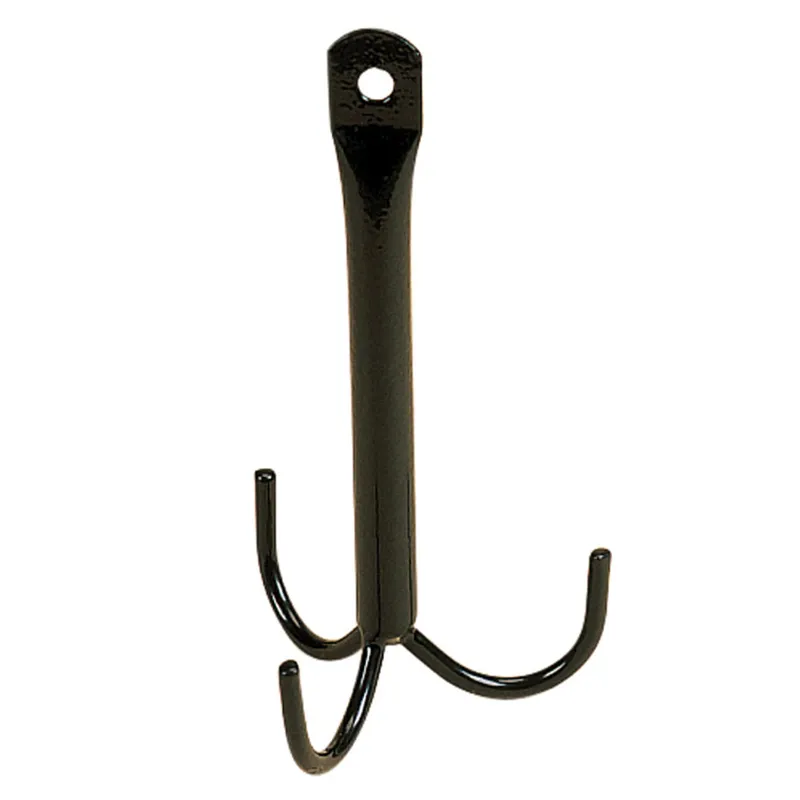 Stubbs Three Prong Hanging Tack Hook - Black