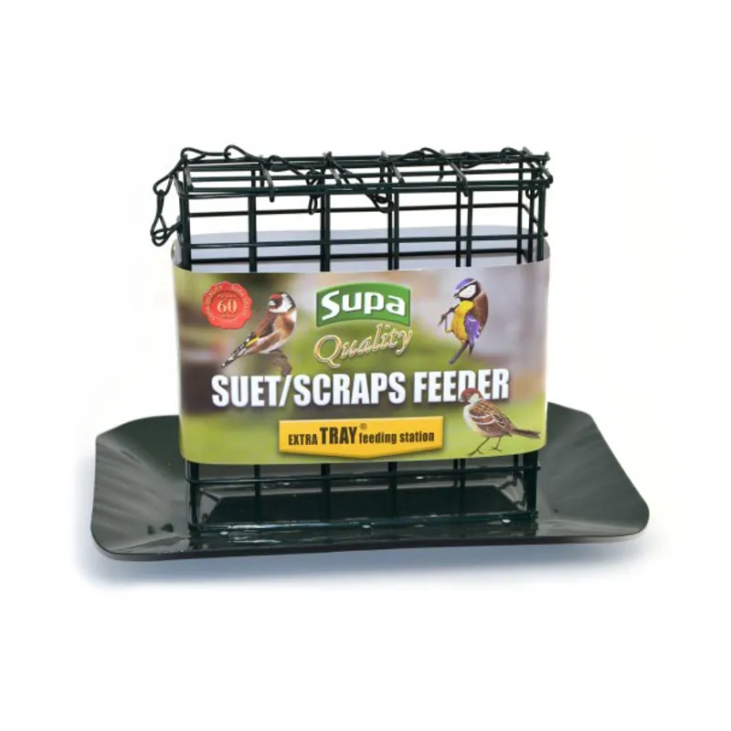 Supa Premium Suet Block and Scraps Bird Feeder with Tray