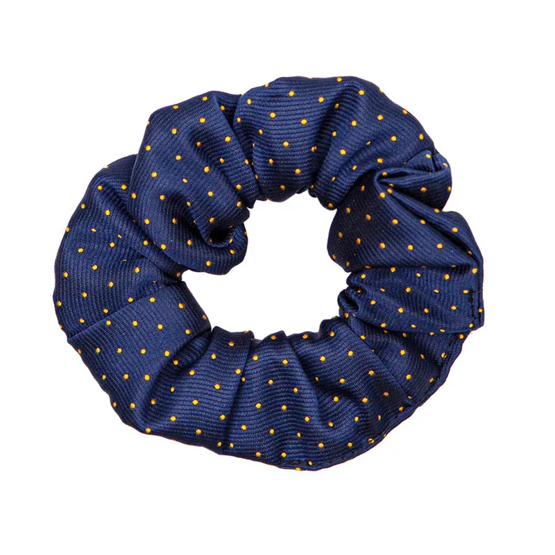 Supreme Products Show Scrunchie - Navy/Gold Spot