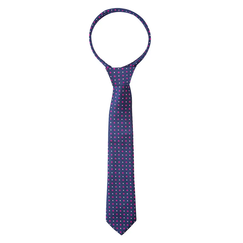 Supreme Products Adults Show Tie - Navy/Pink Diamonds