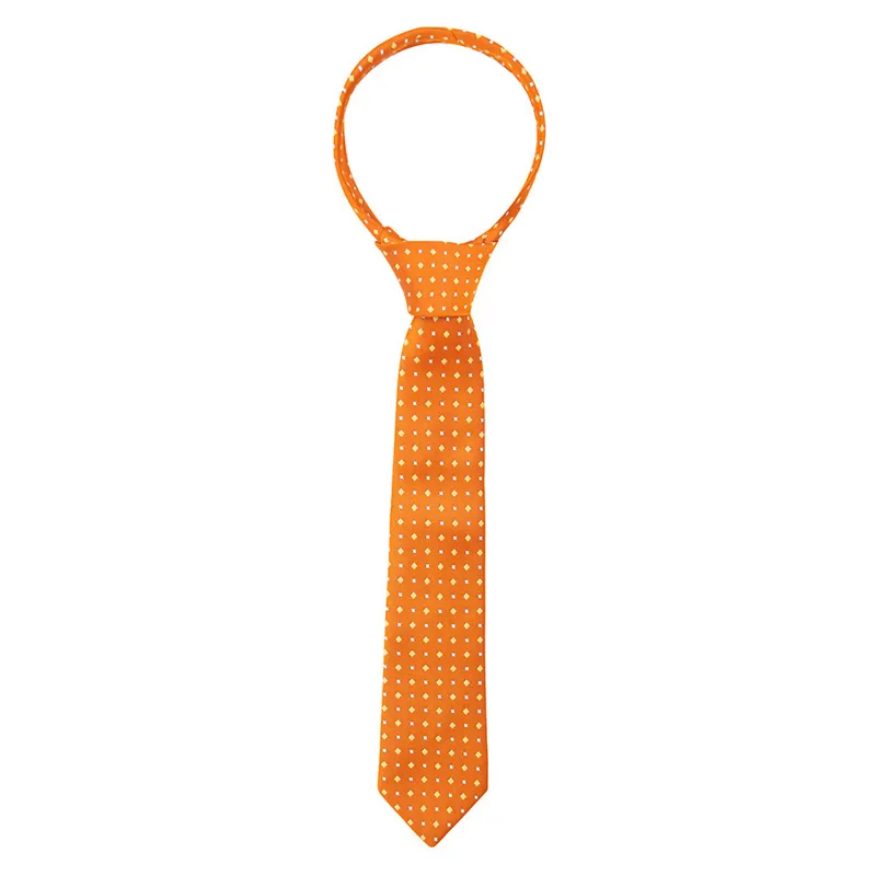 Supreme Products Adults Show Tie - Orange/Gold Diamonds