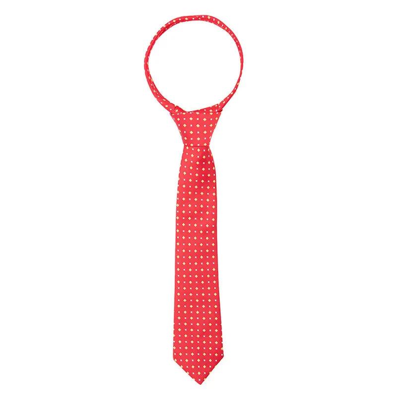 Supreme Products Junior Show Tie - Red/Gold Diamonds