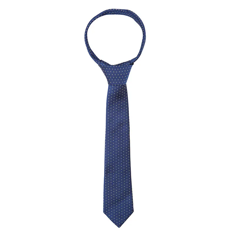 Supreme Products Junior Show Tie - Navy/Gold Spot