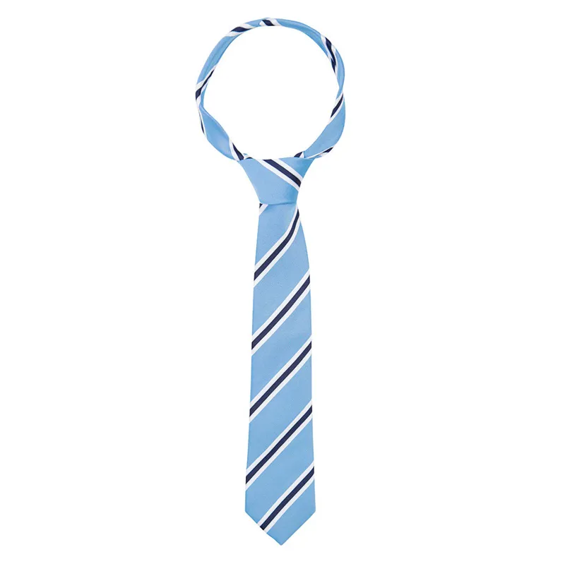 Supreme Products Junior Show Tie - Blue/Navy Stripe