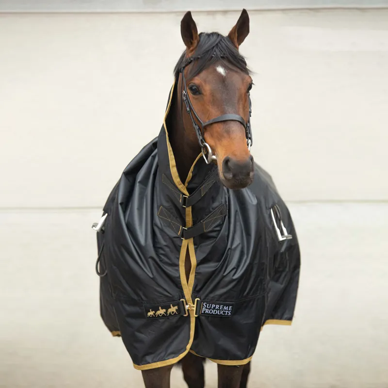 Supreme Products Pro Groom Rain Sheet - Black/Gold-1