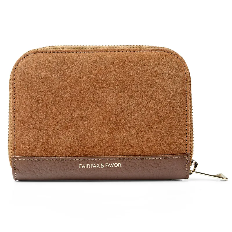 Fairfax and Favor Mini Salisbury Purse - Tan Suede-2