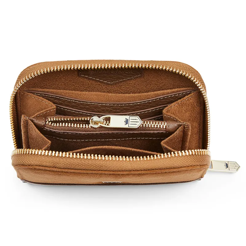 Fairfax and Favor Mini Salisbury Purse - Tan Suede-1