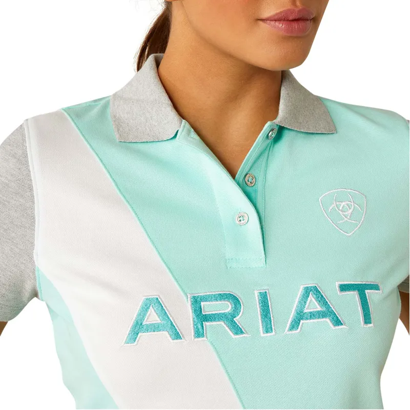 Ariat Taryn Ladies Polo Shirt - Beach Glass-1