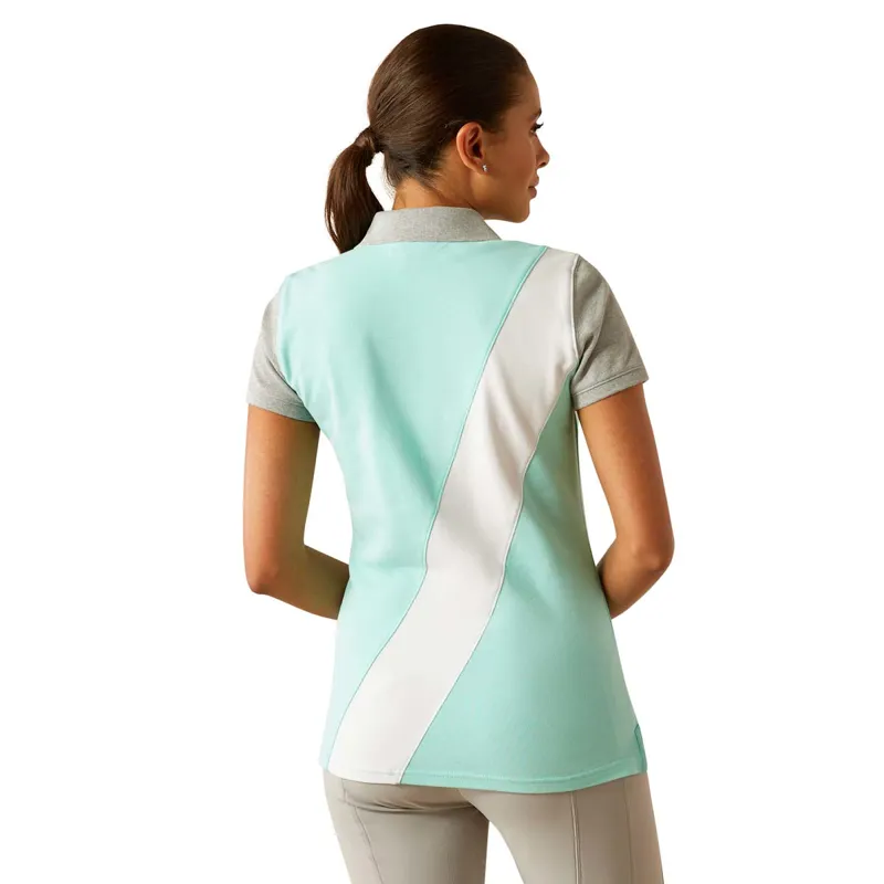 Ariat Taryn Ladies Polo Shirt - Beach Glass-2