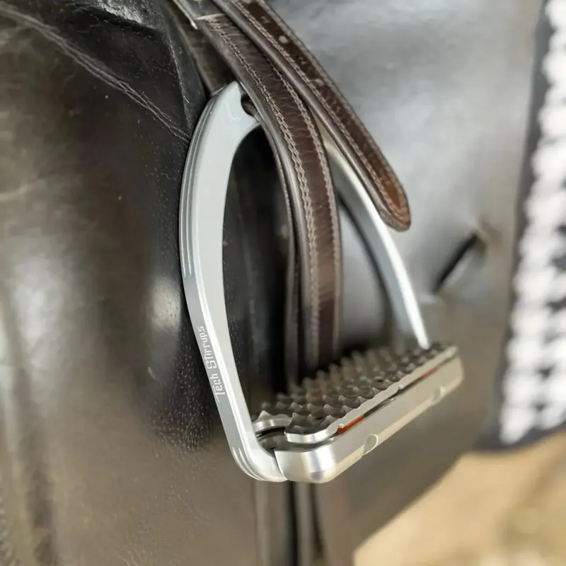 Tech Stirrups Capri Plus Dressage Stirrups - Titanium-1