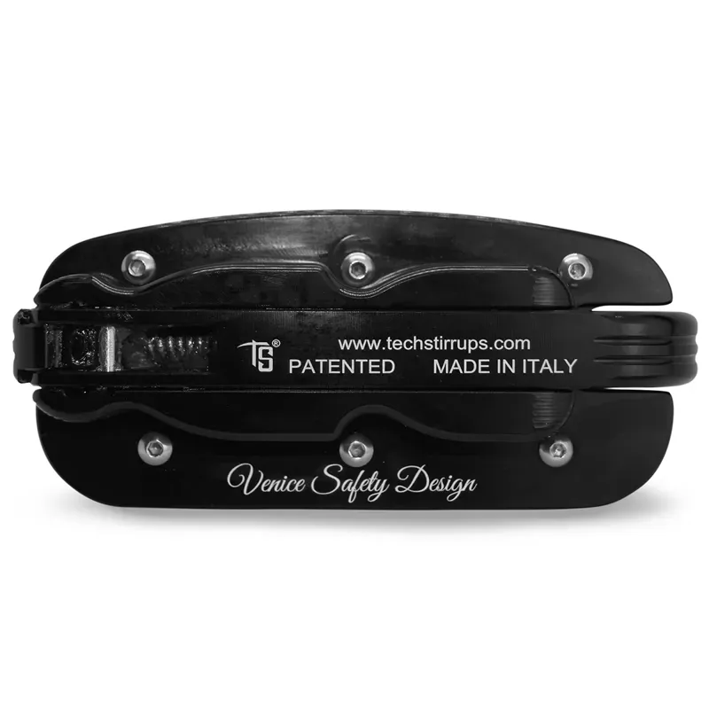 Tech Venice Evo Safety Stirrups - Black/Black-2