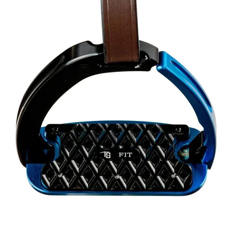 Tech Stirrups Venice Fit 8 Saftey Stirrups - Black/Blue-2
