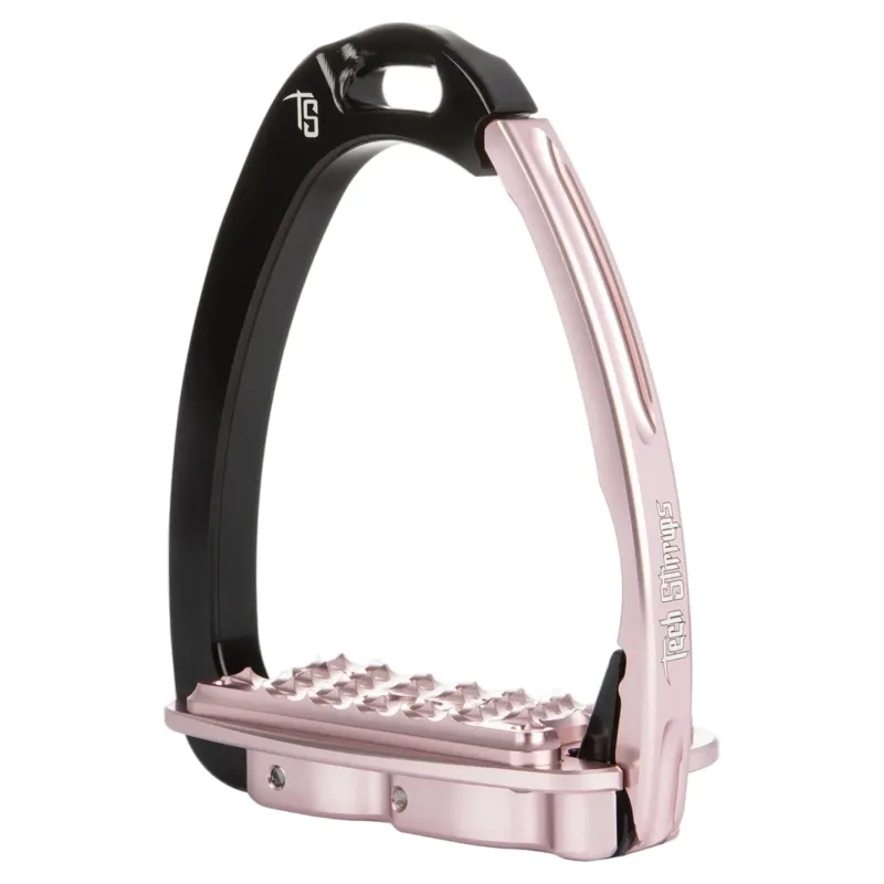Tech Stirrups Venice Fit 8 Saftey Stirrups - Black/Pink