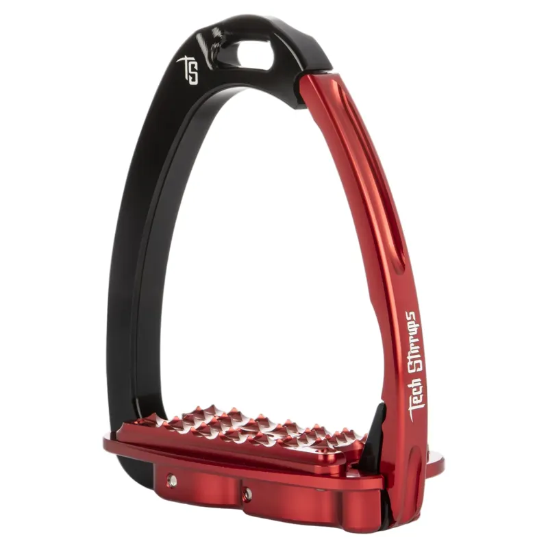 Tech Stirrups Venice Fit 8 Saftey Stirrups - Black/Red