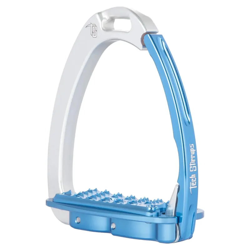 Tech Stirrups Venice Fit 8 Saftey Stirrups - Silver/Blue