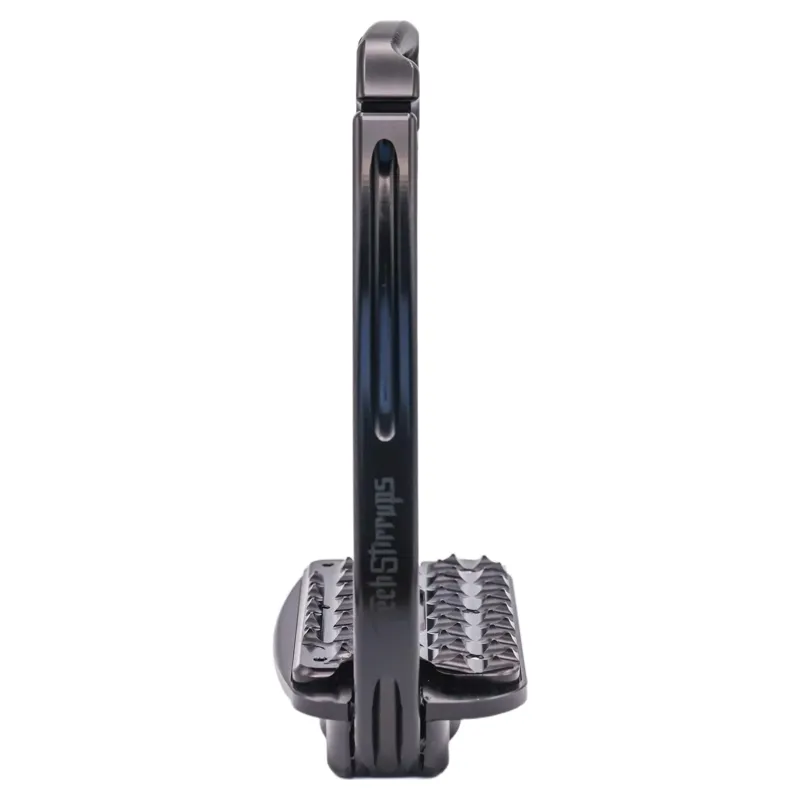 Tech Venice Sloped Evo Safety Stirrups - Leopard Black-4