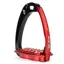 Tech Venice Sloped M Medium Safety Stirrups - Black/Red