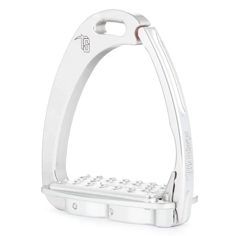 Tech Venice Sloped M Medium Safety Stirrups - Silver/Silver - TRIAL