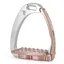 Tech Venice Sloped M Medium Safety Stirrups - Silver/Rose Gold