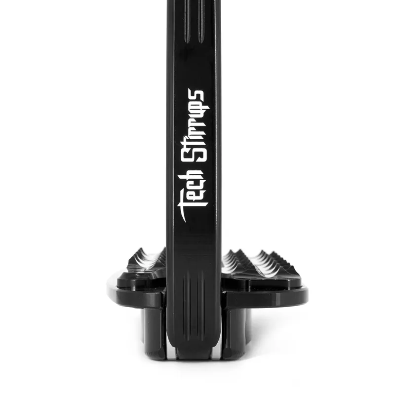 Tech Venice Sloped M Medium Safety Stirrups - Black/Black-2