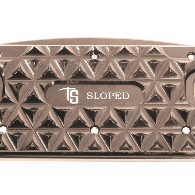 Tech Venice Sloped Evo Safety Stirrups - Silver/Brown-1