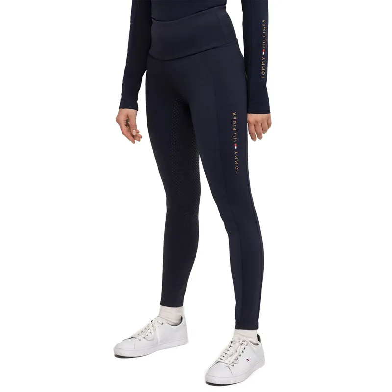 Tommy Hilfiger Delaware Full Grip Ladies Riding Tights - Desert Sky-2