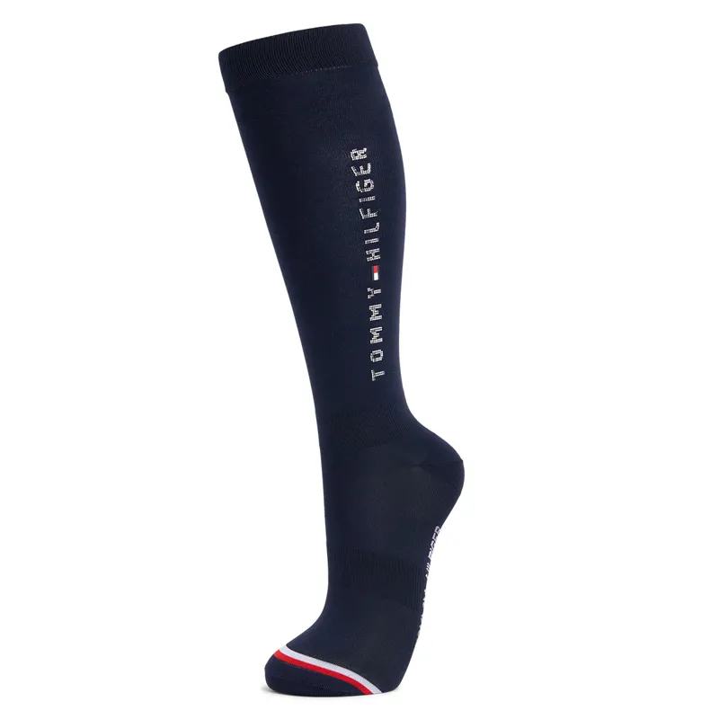 Tommy Hilfiger Lisbon Unisex Tall Riding Socks - Desert Sky
