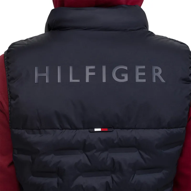 Tommy Hilfiger Maine Ladies Long Puffer Gilet - Desert Sky-3