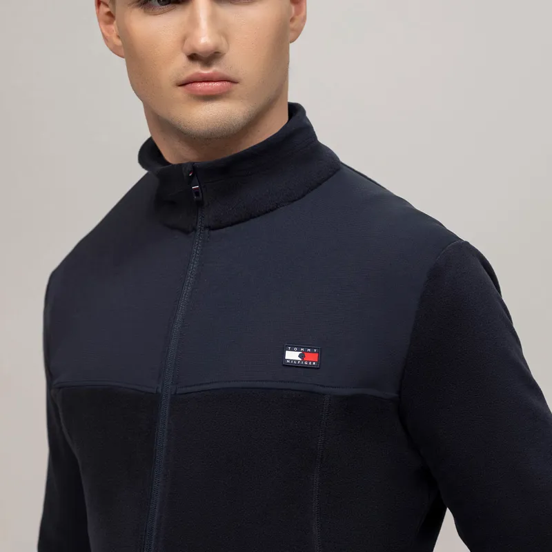 Tommy Hilfiger Michigan Mens Fleece Jacket - Desert Sky-2