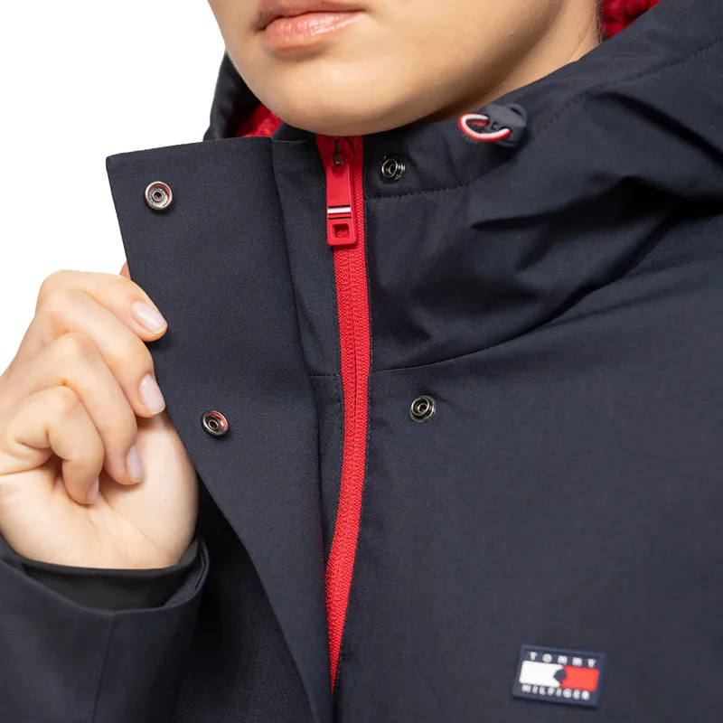 Tommy Hilfiger Oregon Ladies Long Parka Jacket - Desert Sky-5