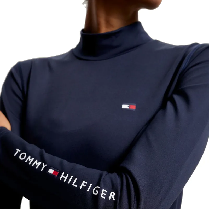 Tommy Hilfiger Virginia High Neck Ladies Base Layer - Desert Sky-2