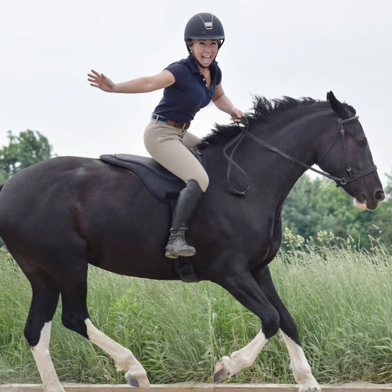 ThinLine Comfort Bareback Saddle Pad With Girth - Black-2