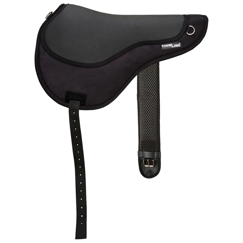 ThinLine Comfort Bareback Saddle Pad With Girth - Black