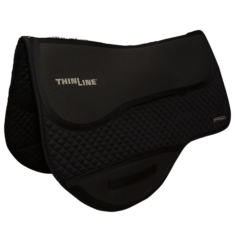 ThinLine Endurance Dropped Rigging Cotton Saddlecloth - Black