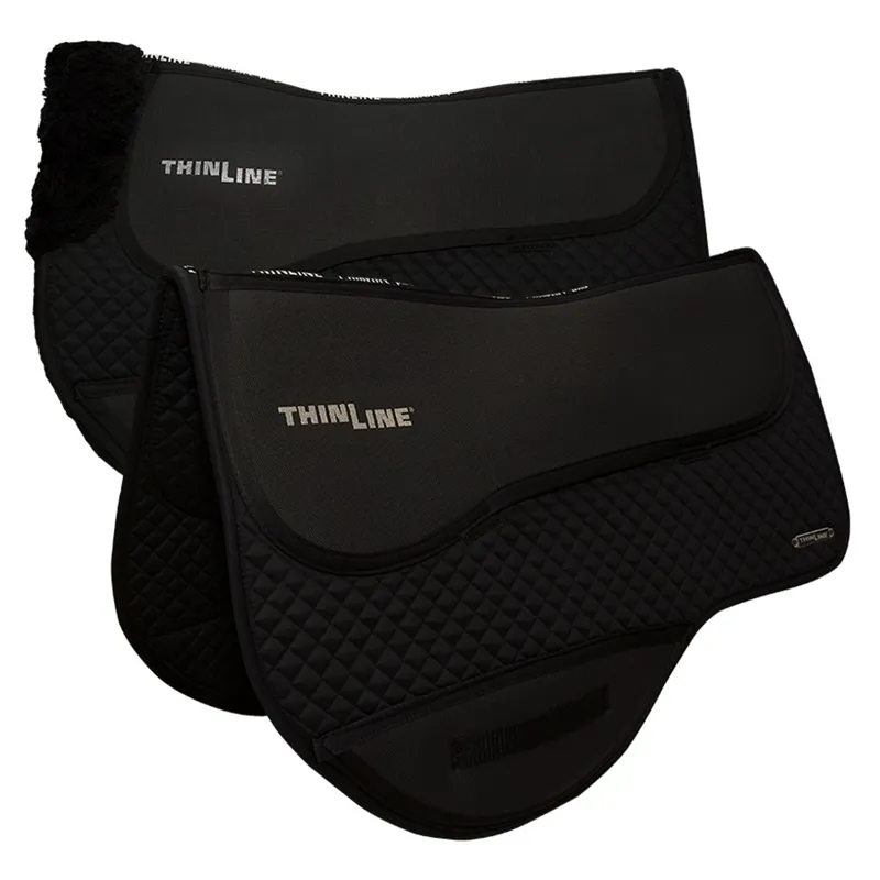 ThinLine Endurance Dropped Rigging Fleece Saddlecloth - Black-3