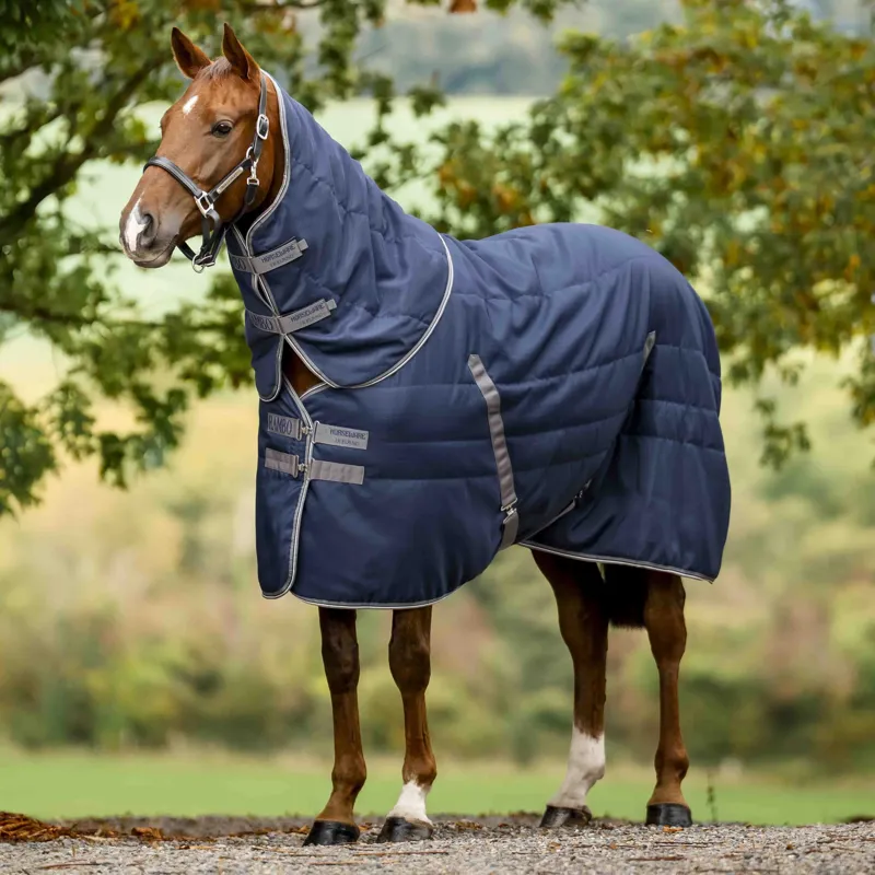Rambo 400g Stable Rug - Navy/Thunderstorm Grey/Silver