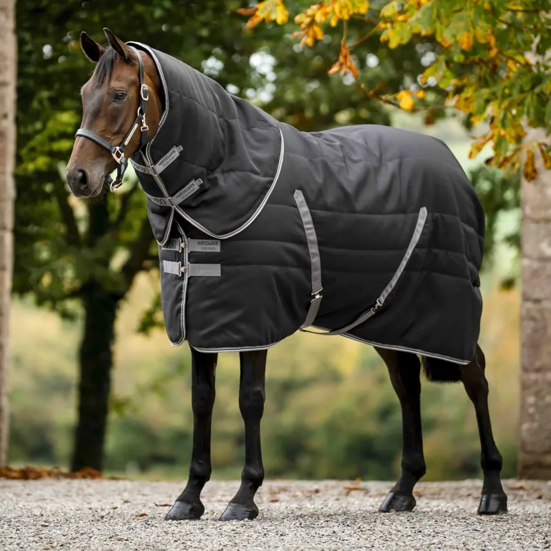 Rambo 400g Stable Rug - Black/Thunderstorm Grey/Silver