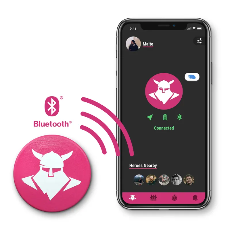 Uvex Tocsen Crash Sensor Button - Pink-1