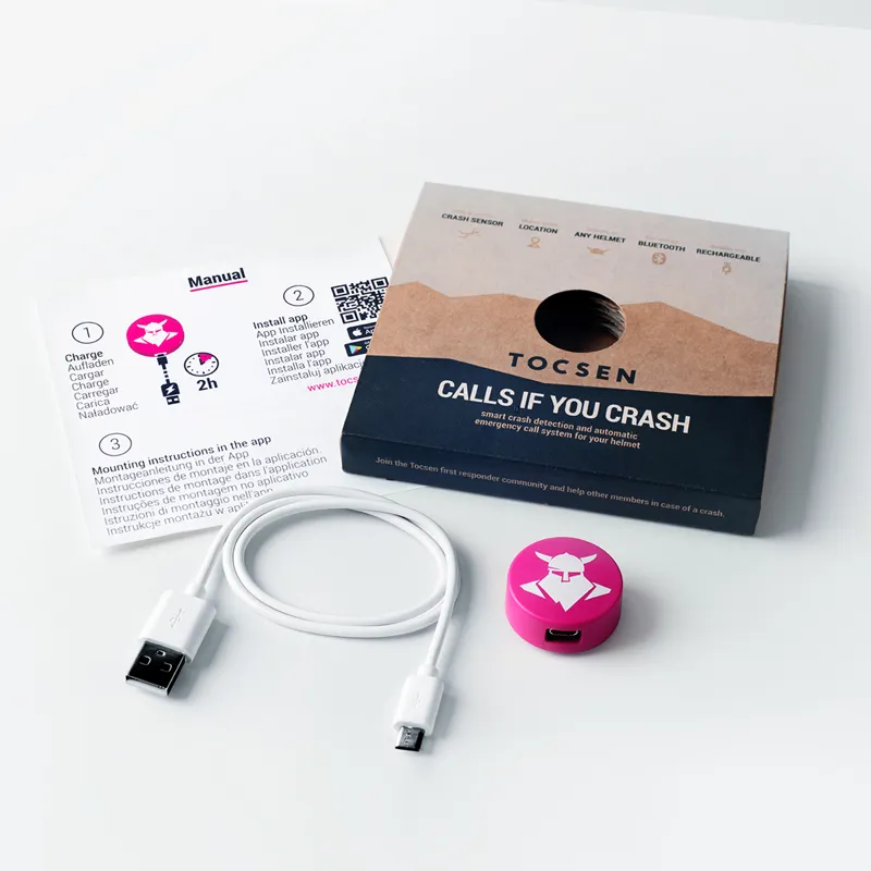 Uvex Tocsen Crash Sensor Button - Pink