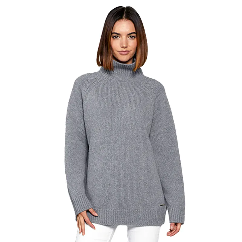 Toggi Ainsworth Ladies Knitted Slouchy Sweater - Grey-1