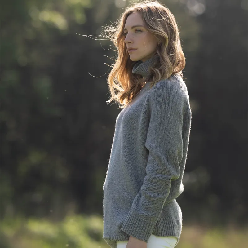 Toggi Ainsworth Ladies Knitted Slouchy Sweater - Grey-4