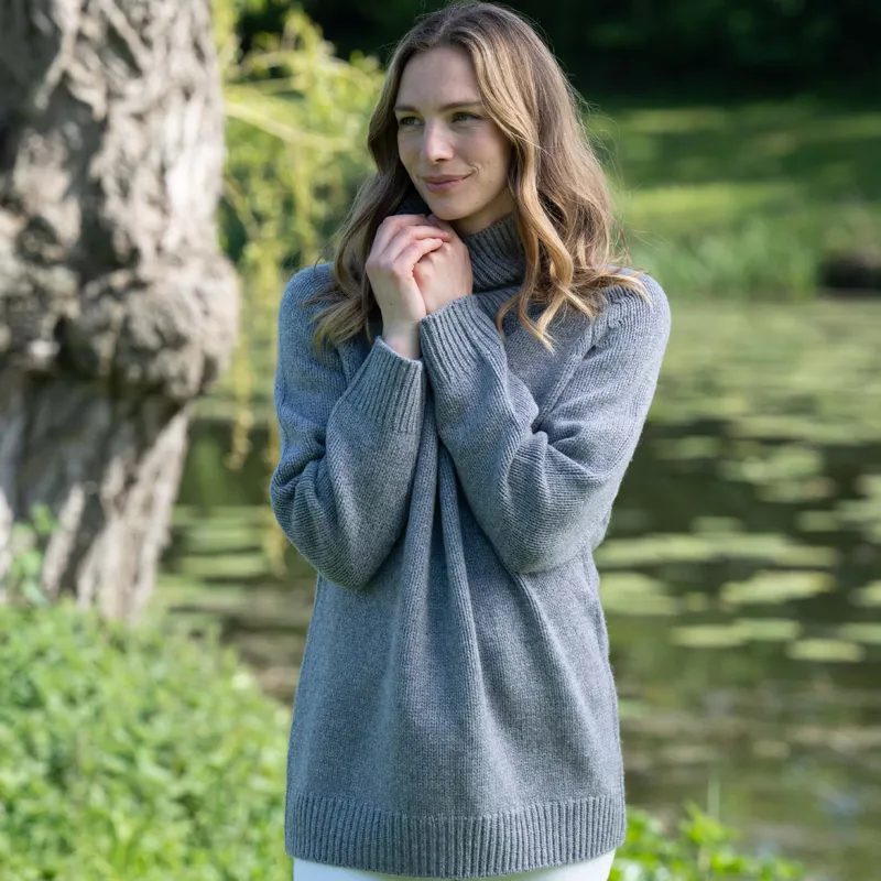 Toggi Ainsworth Ladies Knitted Slouchy Sweater Grey