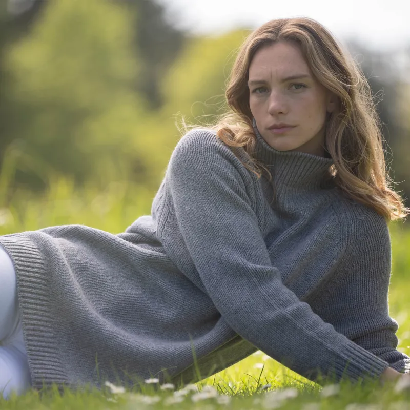 Toggi Ainsworth Ladies Knitted Slouchy Sweater - Grey-6