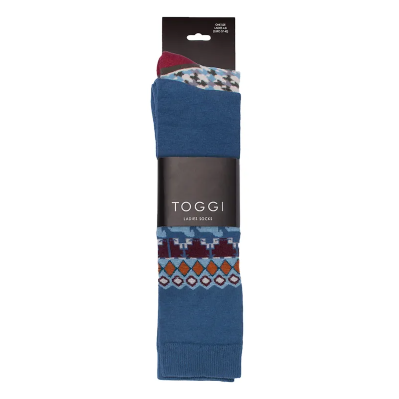 Toggi Ayleford Womens Socks 2 Pack - Teal-1