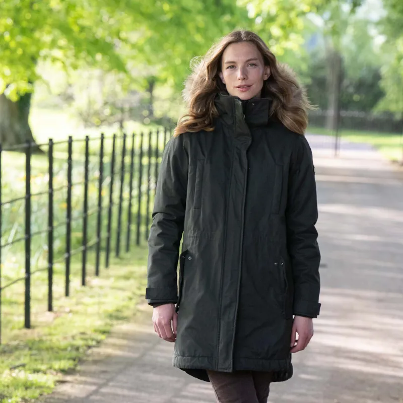 Toggi Barnes Ladies Waterproof Winter Walking Coat - Dark Green-5
