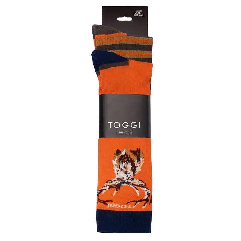 Toggi Gilman Mens Socks 2 Pack - Pumpkin-1