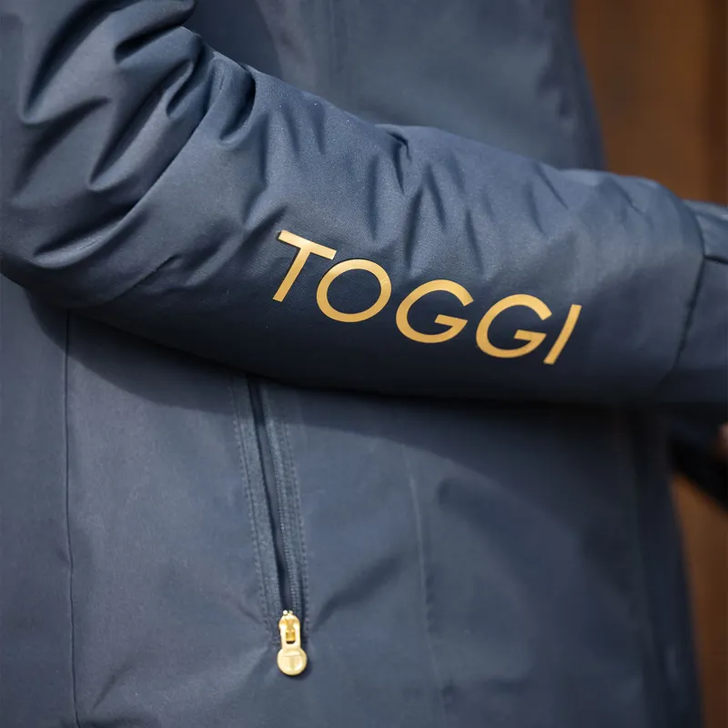 Toggi Griffiths Ladies Waterproof Long Riding Coat - Navy-10