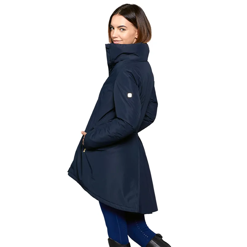 Toggi Griffiths Ladies Waterproof Long Riding Coat Navy